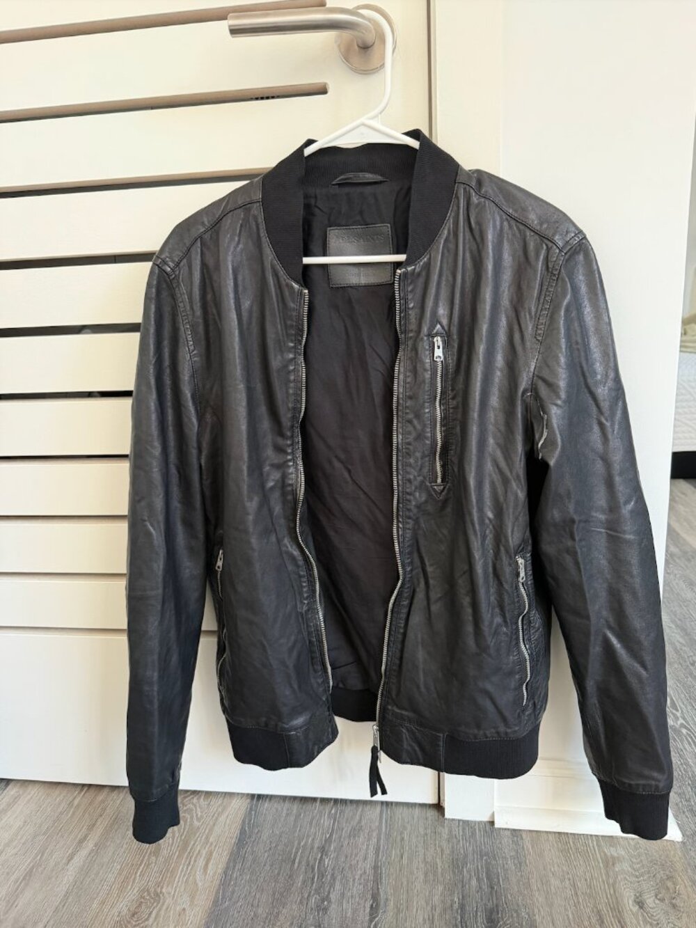 All Saints Men's Leather Jacket